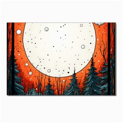 Moon Night Nature Dream Sky Postcard 4 x 6  (pkg Of 10) by Vaneshop