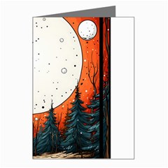 Moon Night Nature Dream Sky Greeting Cards (pkg Of 8)