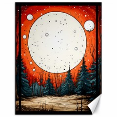 Moon Night Nature Dream Sky Canvas 18  X 24  by Vaneshop