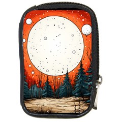 Moon Night Nature Dream Sky Compact Camera Leather Case by Vaneshop