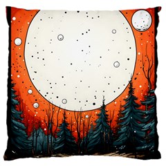 Moon Night Nature Dream Sky Large Cushion Case (one Side) by Vaneshop