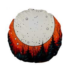 Moon Night Nature Dream Sky Standard 15  Premium Round Cushions by Vaneshop