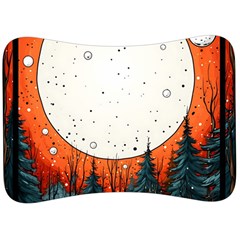 Moon Night Nature Dream Sky Velour Seat Head Rest Cushion by Vaneshop