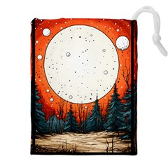 Moon Night Nature Dream Sky Drawstring Pouch (5xl)