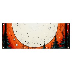 Moon Night Nature Dream Sky Banner And Sign 8  X 3 