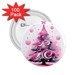 Winter Christmas Snow Xmas Tree 2.25  Buttons (100 pack)  Front