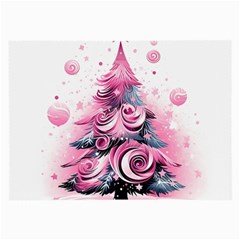 Winter Christmas Snow Xmas Tree Large Glasses Cloth by Vaneshop