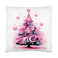 Winter Christmas Snow Xmas Tree Standard Cushion Case (one Side) by Vaneshop