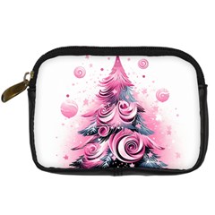 Winter Christmas Snow Xmas Tree Digital Camera Leather Case by Vaneshop