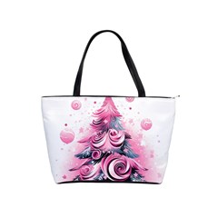 Winter Christmas Snow Xmas Tree Classic Shoulder Handbag by Vaneshop