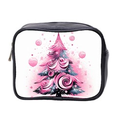 Winter Christmas Snow Xmas Tree Mini Toiletries Bag (two Sides) by Vaneshop