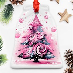 Winter Christmas Snow Xmas Tree Ornament (bell) by Vaneshop