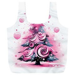 Winter Christmas Snow Xmas Tree Full Print Recycle Bag (xxxl) by Vaneshop