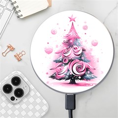 Winter Christmas Snow Xmas Tree Wireless Fast Charger(white) by Vaneshop