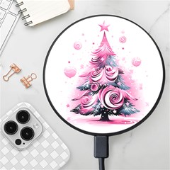 Winter Christmas Snow Xmas Tree Wireless Fast Charger(black) by Vaneshop