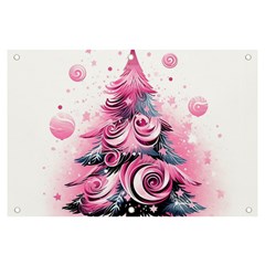 Winter Christmas Snow Xmas Tree Banner And Sign 6  X 4  by Vaneshop