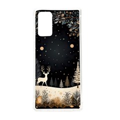 Christmas Winter Xmas Scene Nature Forest Tree Moon Samsung Galaxy Note 20 Tpu Uv Case by Vaneshop