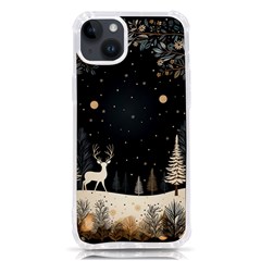 Christmas Winter Xmas Scene Nature Forest Tree Moon Iphone 14 Plus Tpu Uv Print Case by Vaneshop