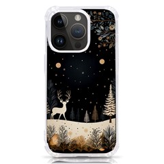 Christmas Winter Xmas Scene Nature Forest Tree Moon Iphone 14 Pro Tpu Uv Print Case by Vaneshop