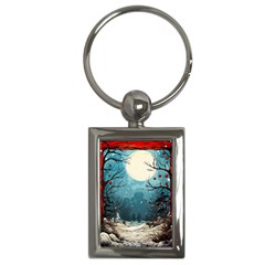 Christmas Frame Border Key Chain (rectangle) by Vaneshop