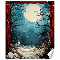 Christmas Frame Border Canvas 20  X 24  by Vaneshop