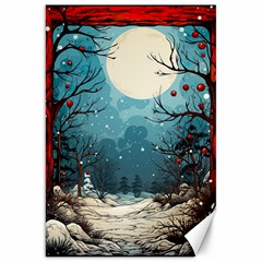 Christmas Frame Border Canvas 20  X 30  by Vaneshop