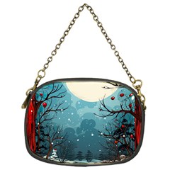 Christmas Frame Border Chain Purse (one Side) by Vaneshop