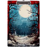 Christmas Frame Border A4 Acrylic Clipboard Front