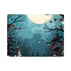 Christmas Frame Border Premium Plush Fleece Blanket (mini) by Vaneshop