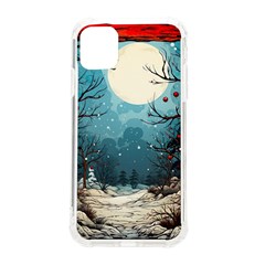 Christmas Frame Border Iphone 11 Tpu Uv Print Case by Vaneshop