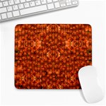 Floral Time In Peace And Love Large Mousepad Front