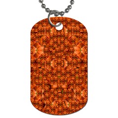 Floral Time In Peace And Love Dog Tag (two Sides) by pepitasart