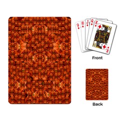 Floral Time In Peace And Love Playing Cards Single Design (rectangle)