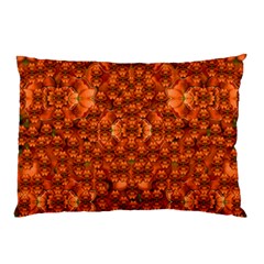 Floral Time In Peace And Love Pillow Case by pepitasart