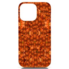 Floral Time In Peace And Love Iphone 14 Pro Max Black Uv Print Case by pepitasart