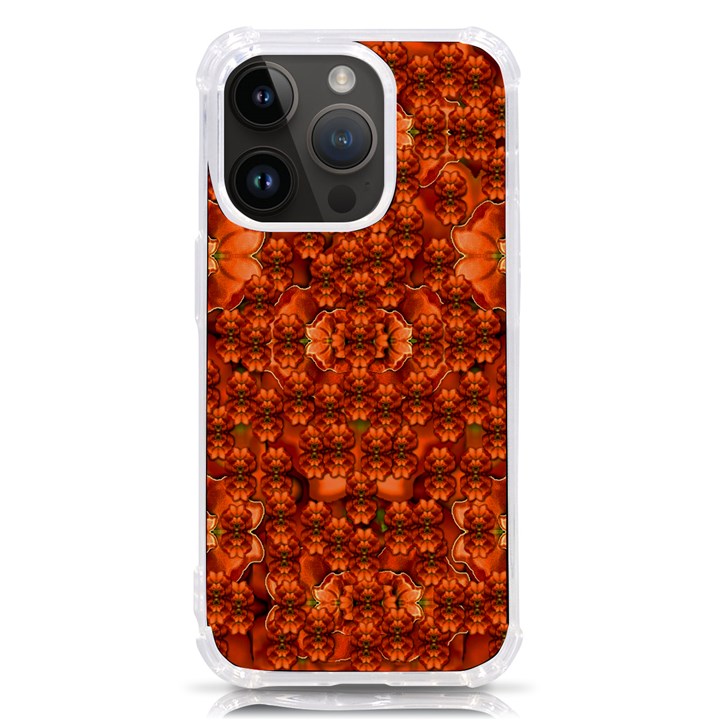 Floral Time In Peace And Love iPhone 14 Pro TPU UV Print Case