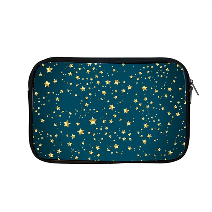 Star Golden Pattern Christmas Design White Gold Apple MacBook Pro 13  Zipper Case