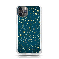 Star Golden Pattern Christmas Design White Gold Iphone 11 Pro 5 8 Inch Tpu Uv Print Case by Vaneshop