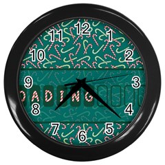 Advent Christmas Time Pre Christmas Time Wall Clock (black)