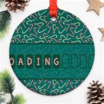 Advent Christmas Time Pre Christmas Time Round Ornament (Two Sides) Back