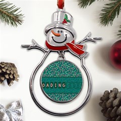 Advent Christmas Time Pre Christmas Time Metal Snowman Ornament by Vaneshop