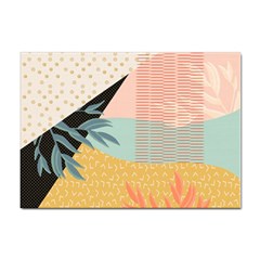 Leaves Pattern Design Colorful Decorative Texture Sticker A4 (10 Pack) by Vaneshop