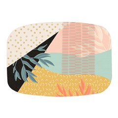 Leaves Pattern Design Colorful Decorative Texture Mini Square Pill Box by Vaneshop