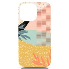 Leaves Pattern Design Colorful Decorative Texture Iphone 14 Pro Max Black Uv Print Case by Vaneshop