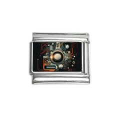 Illustrations Technology Robot Internet Processor Italian Charm (9mm) by Vaneshop