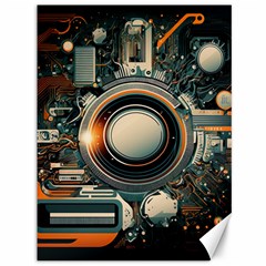 Illustrations Technology Robot Internet Processor Canvas 36  X 48  by Vaneshop