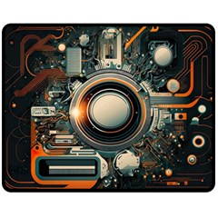 Illustrations Technology Robot Internet Processor Fleece Blanket (medium) by Vaneshop