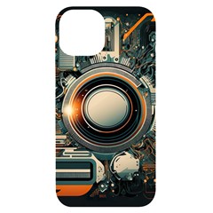 Illustrations Technology Robot Internet Processor Iphone 14 Black Uv Print Case by Vaneshop