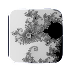 Apple Males Almond Bread Abstract Mathematics Square Metal Box (black) by Vaneshop