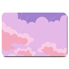 Sky Nature Sunset Clouds Space Fantasy Sunrise Large Doormat by Vaneshop